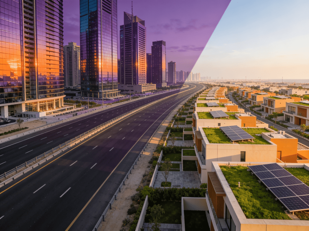 مقارنة بين مشروعات شركة عوده للتطوير العقاري Ouda Developments في التجمع الخامس والعبور الجديدة.