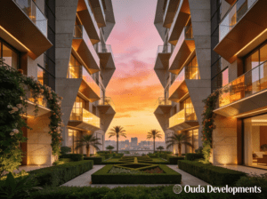شقق سكنية فاخرة من شركة عودة للتطوير العقاري Ouda Developments في التجمع الخامس بالقاهرة الجديدة.