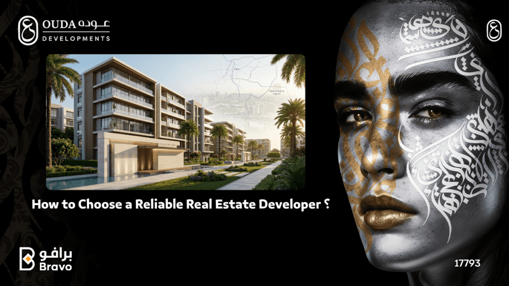 Modern luxurious residential complex in New Obour City by Ouda Developments, featuring contemporary glass facades and upscale architectural design.