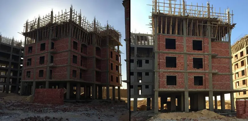 عمارات جمعية أمنحتب أثناء أعمال الإنشاء — القاهرة الجديدة | عوده للتطوير العقاري