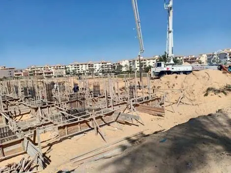 قطعة كناري 1 أ أثناء أعمال الإنشاء — جولف سيتي العبور | عوده للتطوير العقاري