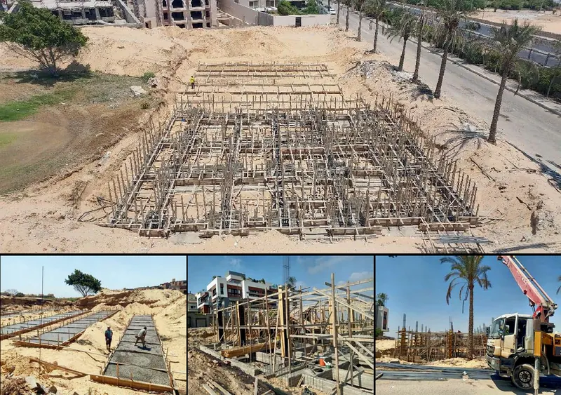 قطعة كناري 1 ب أثناء أعمال الإنشاء — جولف سيتي العبور | عوده للتطوير العقاري