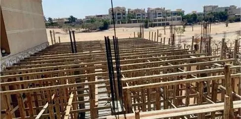 قطعة كناري 63 أثناء أعمال الإنشاء — جولف سيتي العبور | عوده للتطوير العقاري