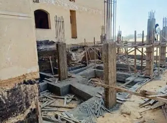 قطعة كناري 63 أثناء أعمال الإنشاء — جولف سيتي العبور | عوده للتطوير العقاري