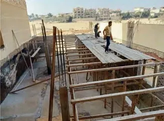 قطعة كناري 63 أثناء أعمال الإنشاء — جولف سيتي العبور | عوده للتطوير العقاري