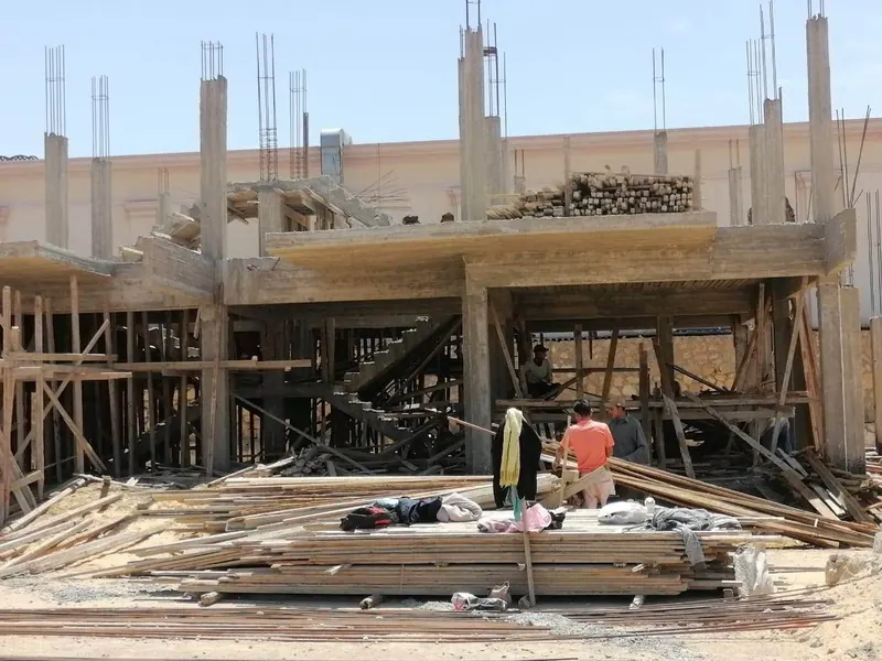قطعة جرين 2KP-3P أثناء أعمال الإنشاء — جولف سيتي العبور | عوده للتطوير العقاري