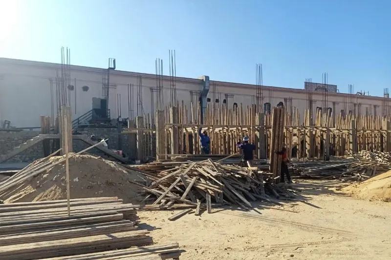 قطعة جرين 4KP-3P أثناء أعمال الإنشاء — جولف سيتي العبور | عوده للتطوير العقاري