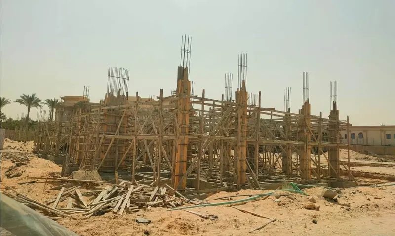 قطعة جرين 5KP-2P أثناء أعمال الإنشاء — جولف سيتي العبور | عوده للتطوير العقاري
