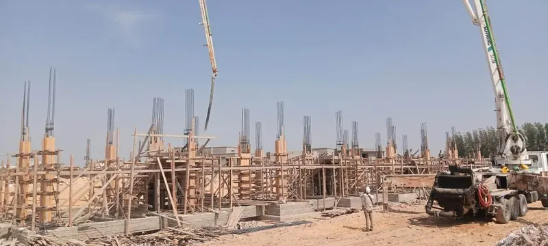 الوحدات الفندقية أثناء أعمال الإنشاء — جولف سيتي العبور | عوده للتطوير العقاري