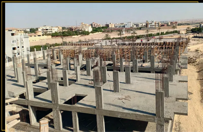 قطعة مروج 9 أثناء أعمال الإنشاء — جولف سيتي العبور | عوده للتطوير العقاري