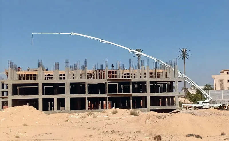 قطعة مروج الجديدة 88 أثناء أعمال الإنشاء — جولف سيتي العبور | عوده للتطوير العقاري
