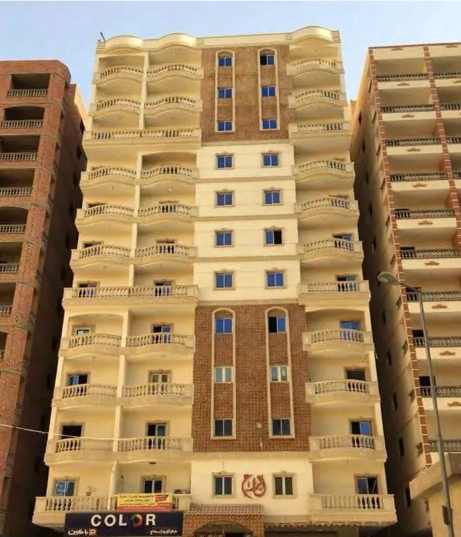 عمارة 10/4 بعد التنفيذ — كمبوند إيزيس كايرو، جسر السويس الجديدة | عوده للتطوير العقاري